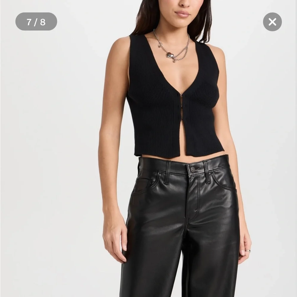 Reformation Myrtle sweater cotton top - size s - Picture 3 of 9